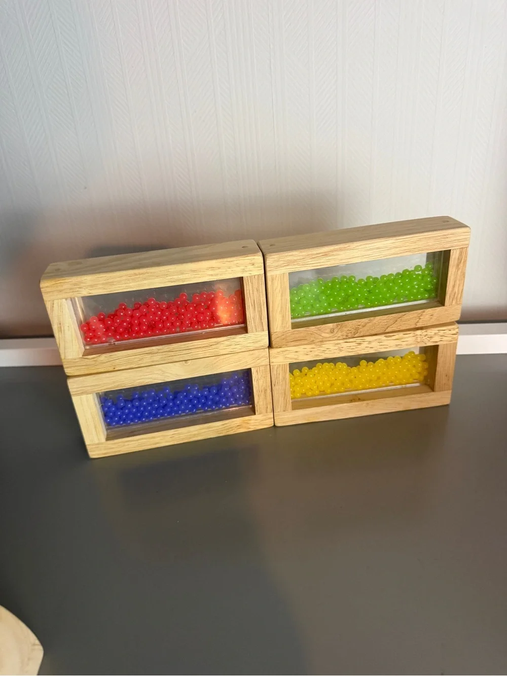 Wooden Sensory Bead Shakers - Multicolor